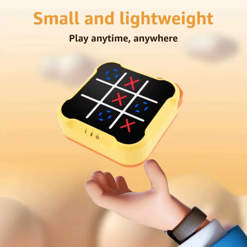 Multifunctional Electronic Tic-Tac-Toe Board Board Games Montessori Puzzle Table Game Chess Chess Set Portable for Adults Kids